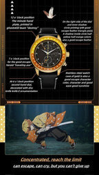 Agatsuma Zenitsu Mens Watches Analog Quartz Sports Unisex Watch 100M Waterproof Watches
