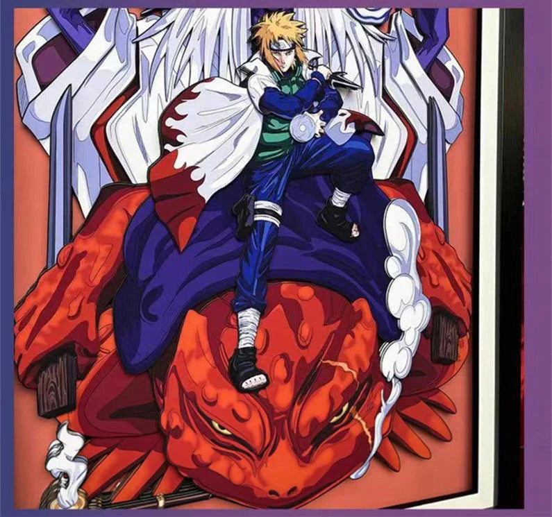 Namikaze Minato handsome cartoon handicraft 3D drawing