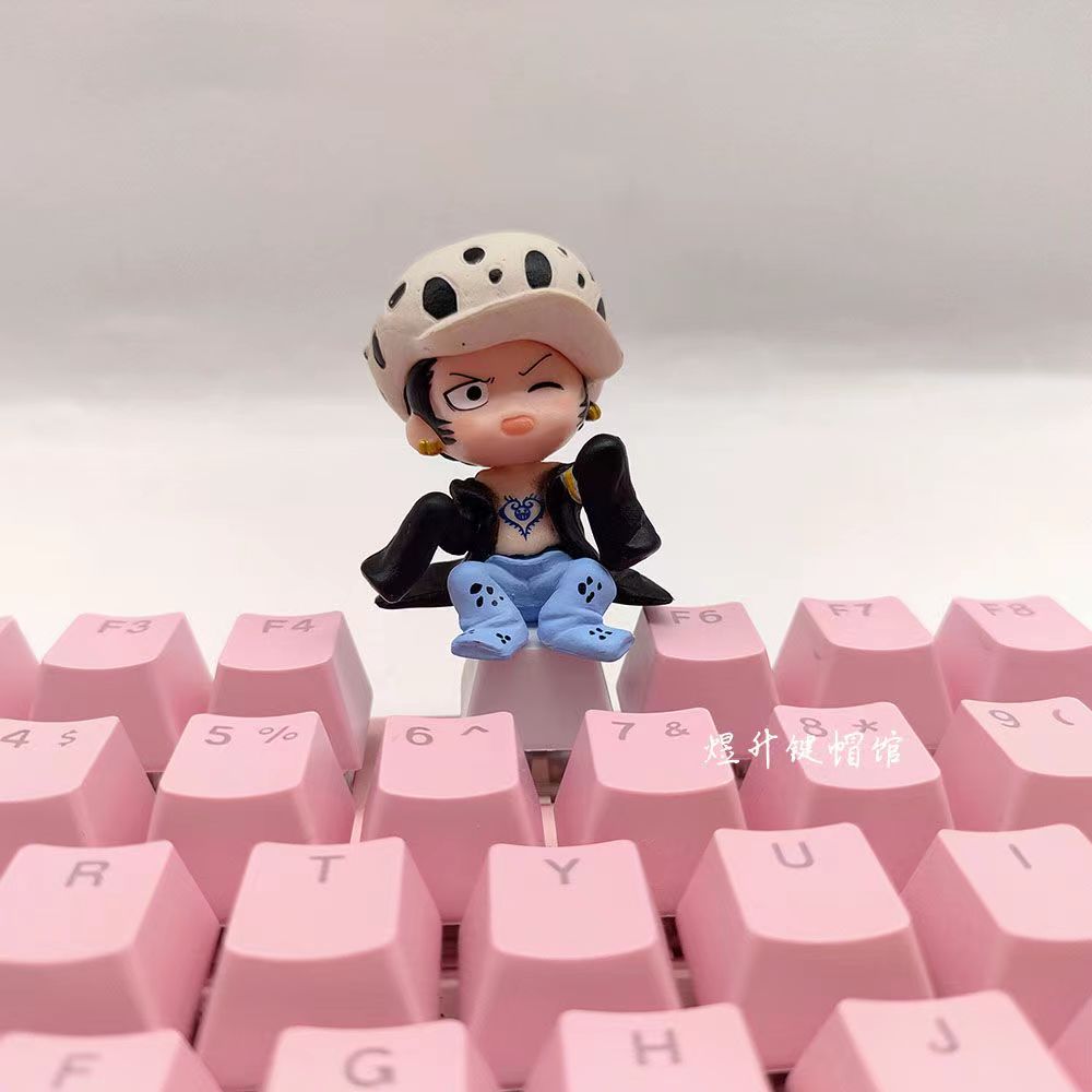 Luffy/Zoro role logo metal keyboard cap