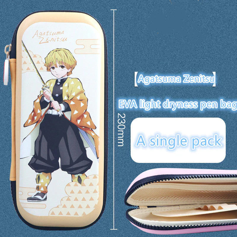 Kamado Tanjirou peripheral pen bag, 2022 new 3-layer large capacity, EVA waterproof