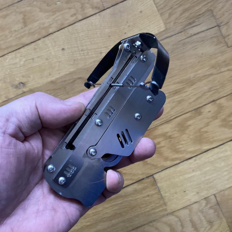 Multifunctional metal folding DIY launcher toy 6mm steel ball