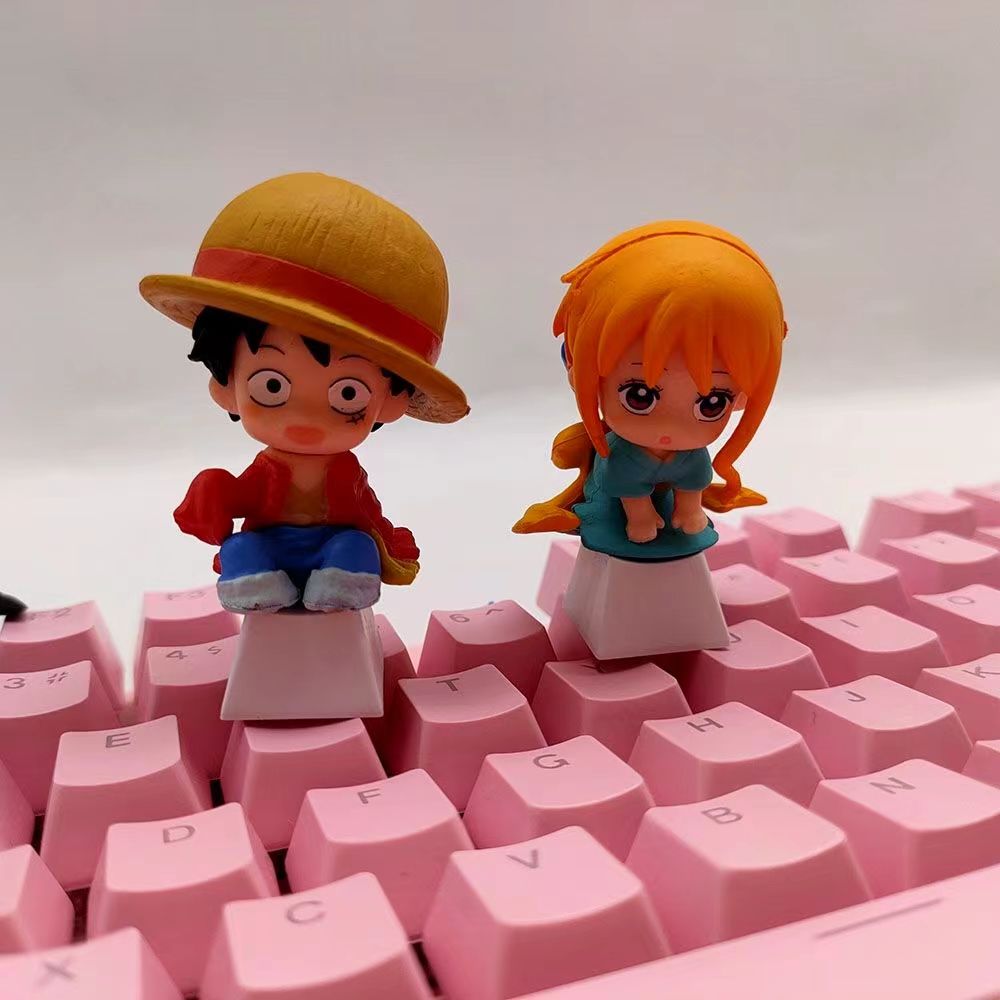 Luffy/Zoro role logo metal keyboard cap