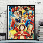 Luffy/Zoro/Nami handsome handicraft doodle digital oil painting