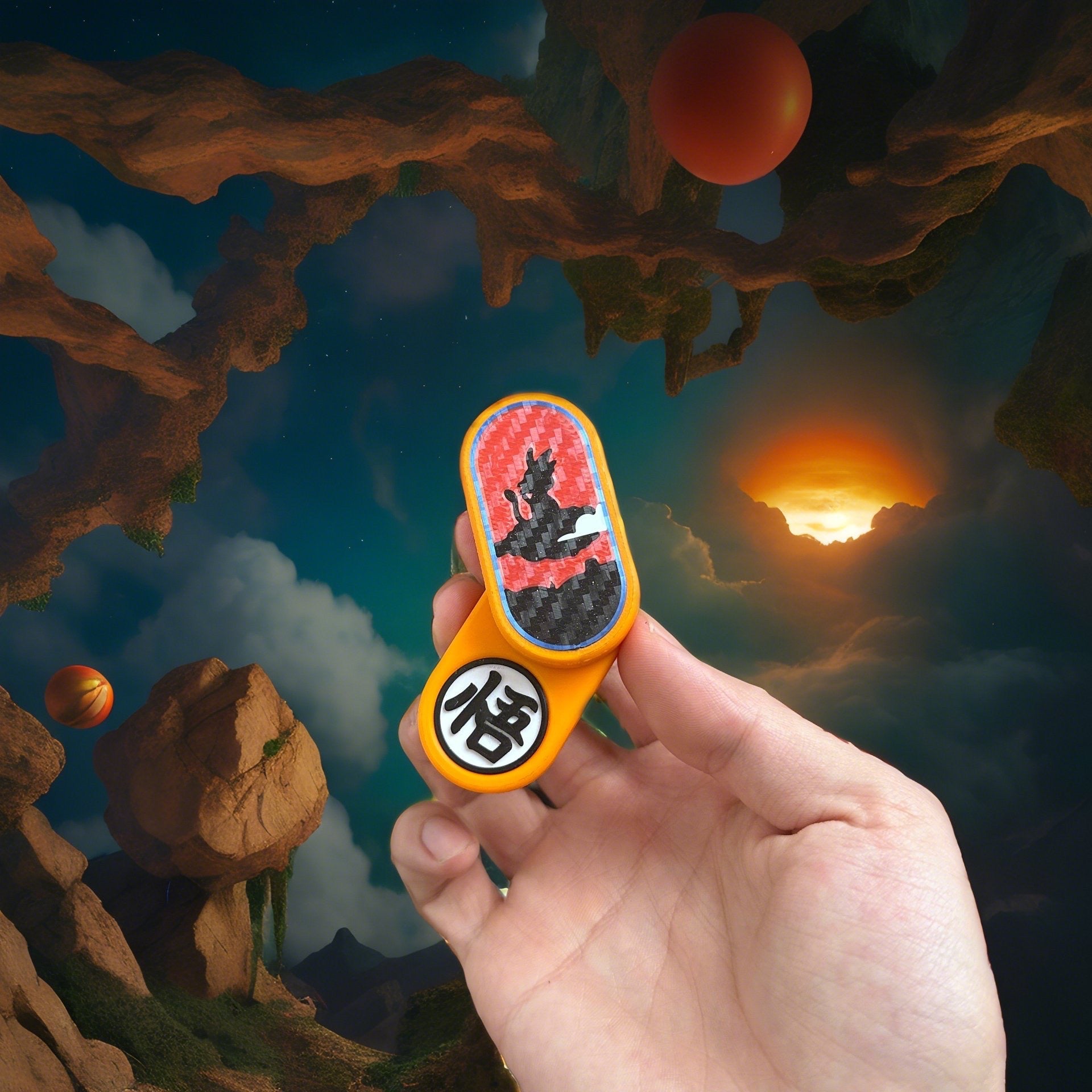 Son Goku Anime - Themed EDC Push Card Stress Relievers - Eye - catching Designs