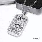 Luffy/Zoro/Nami/Sanji Titanium Character Bounty Necklace