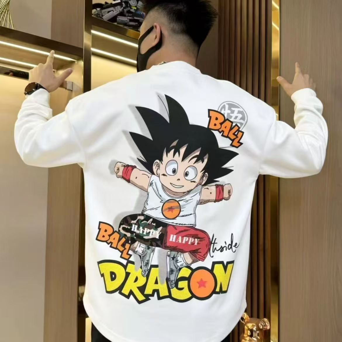 Son Goku Vintage crewneck hoodie - Revisit classic anime style