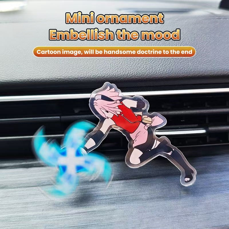 Sasuke/Kakashi/Sakura Character Modeling Car air conditioning decoration - Rotating Rasengan Design