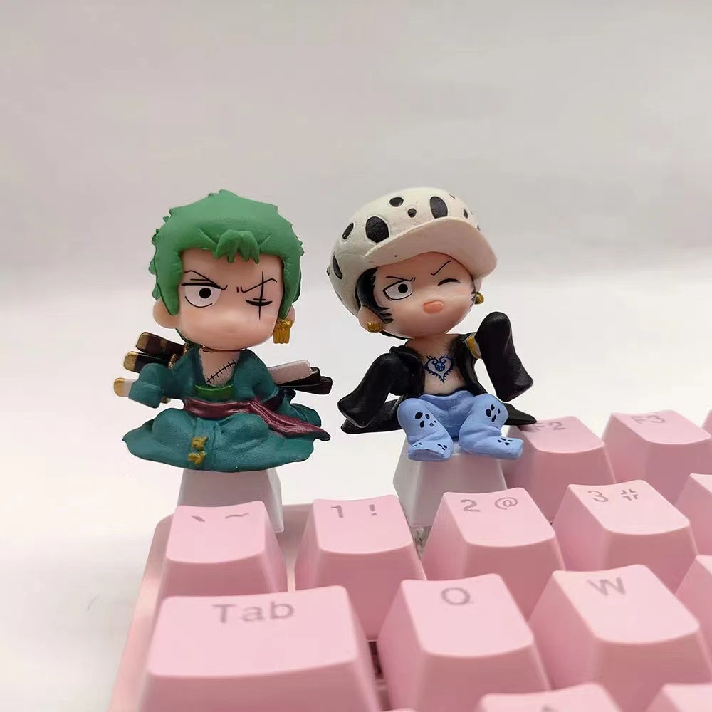 Luffy/Zoro role logo metal keyboard cap