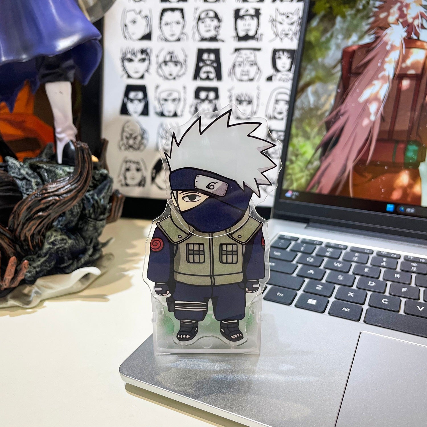 Sasuke/Kakashi/Obito Acrylic Shake head Desktop Car Ornament - Assemble and Enjoy the Fun