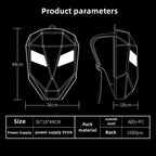 Sharingan Cycling motorcycle Backpack LED hardshell waterproof rider helmet bag