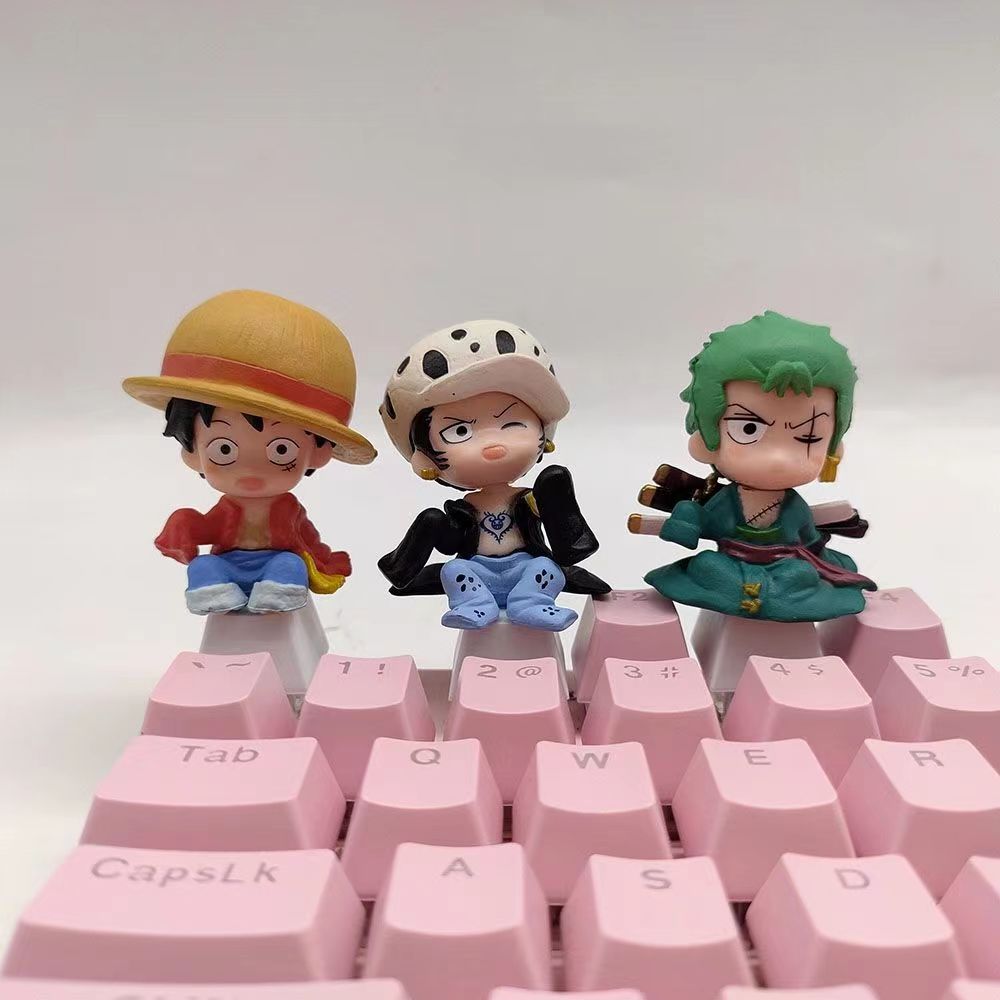 Luffy/Zoro role logo metal keyboard cap