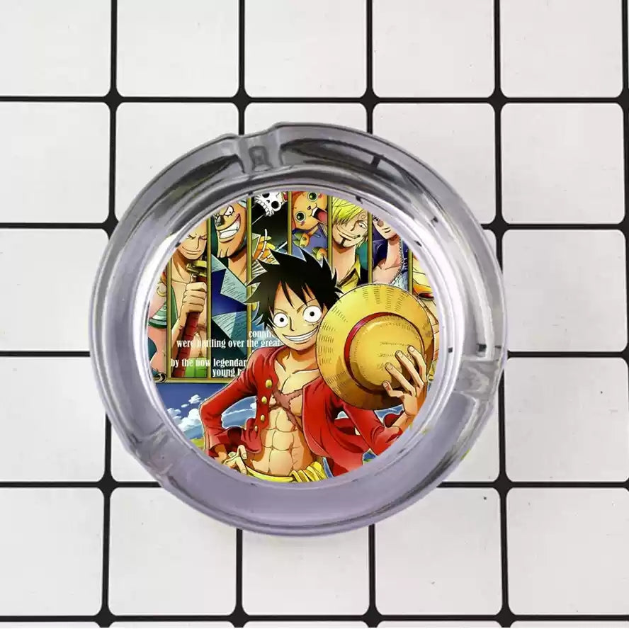 Luffy/Zoro/Sanji Glass Ashtray - Set Sail on Smoky Seas